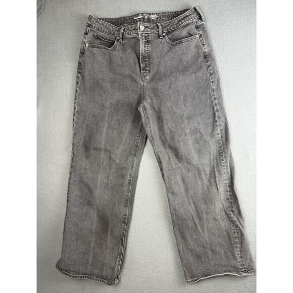 Old Navy Jeans Women's 14P Extra High Rise Sky Hi Wide Leg Secret Smooth Pockets - Picture 1 of 8